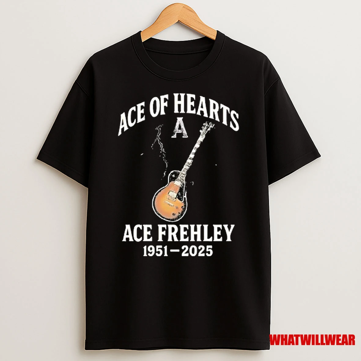 Ace Of Hearts Ace Frehley 1951 2025 Old Guitar Shirts