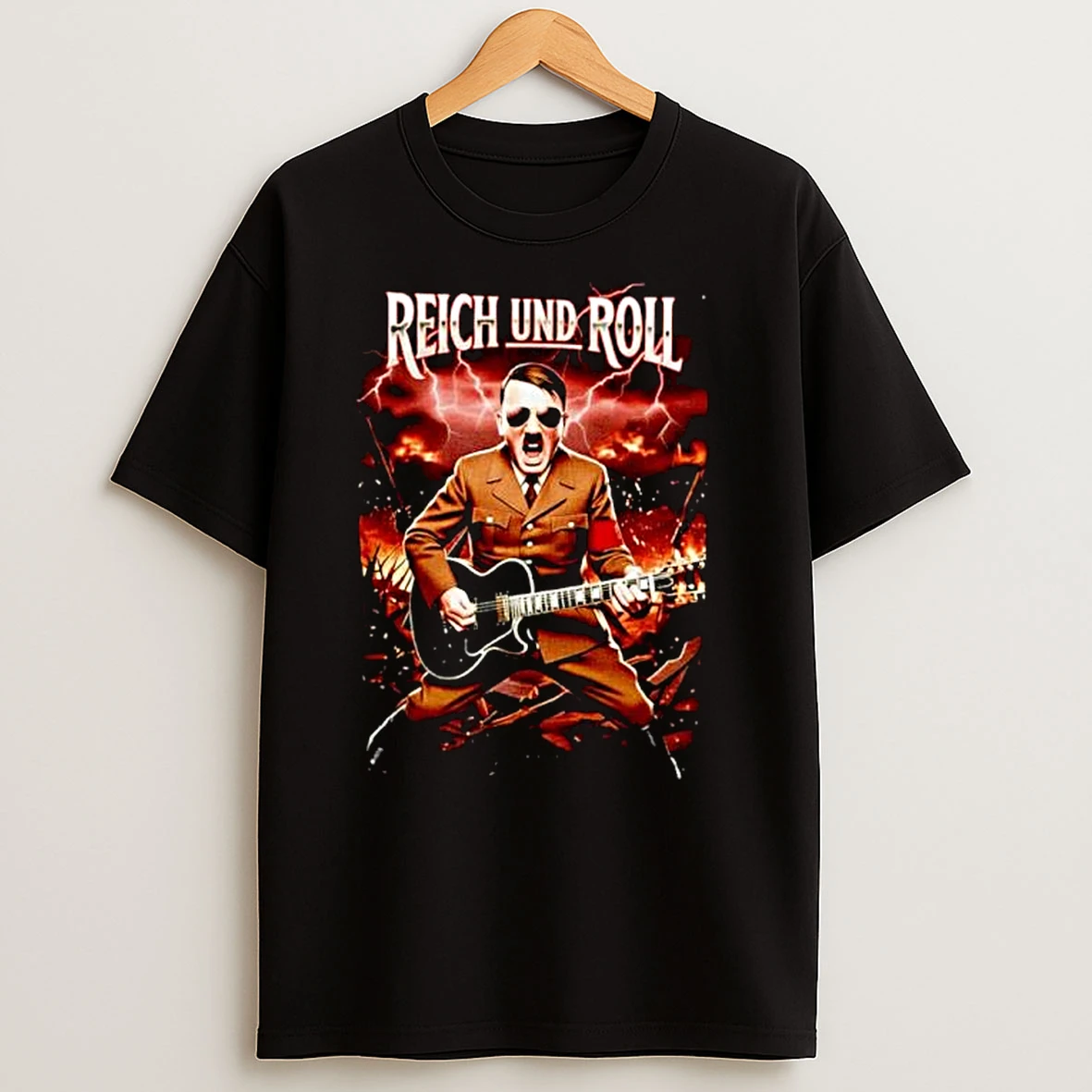 Adolf Hitler Reich And Roll Ornaments T Shirts