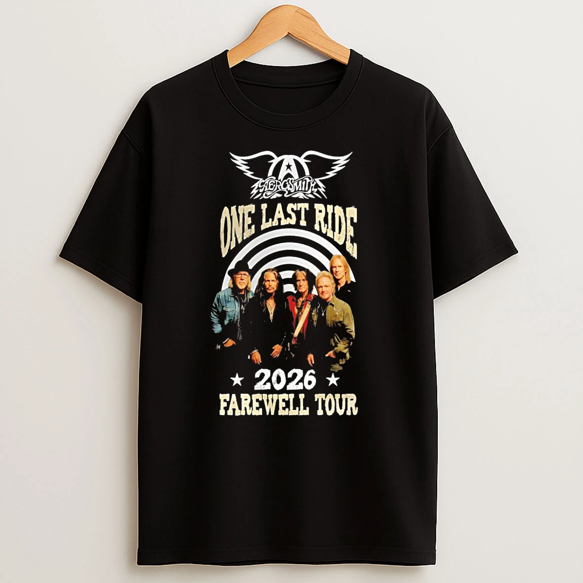 Aerosmith One Last Ride 2026 Farewell Tour T Shirts