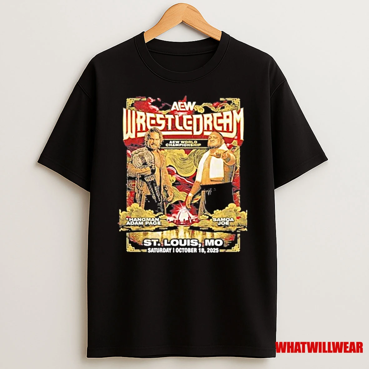 Aew Wrestledream 2025 Matchup %d1%82%d0%b0%d1%83 Hangman Adam Page Vs Samoa Joe Shirts
