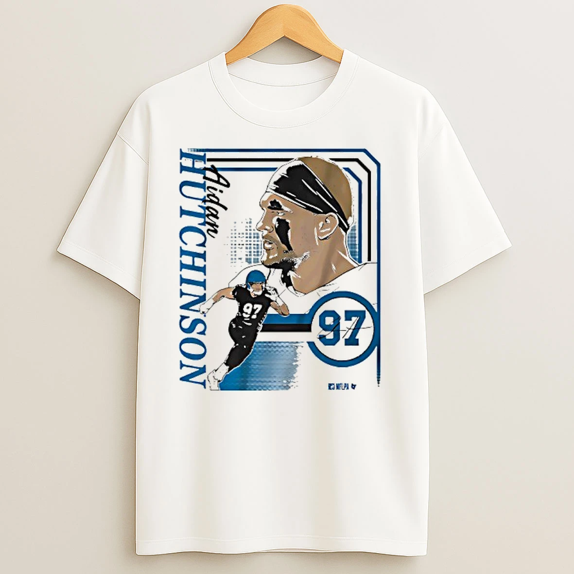 Aidan Hutchinson Collage Frame Signature T Shirts