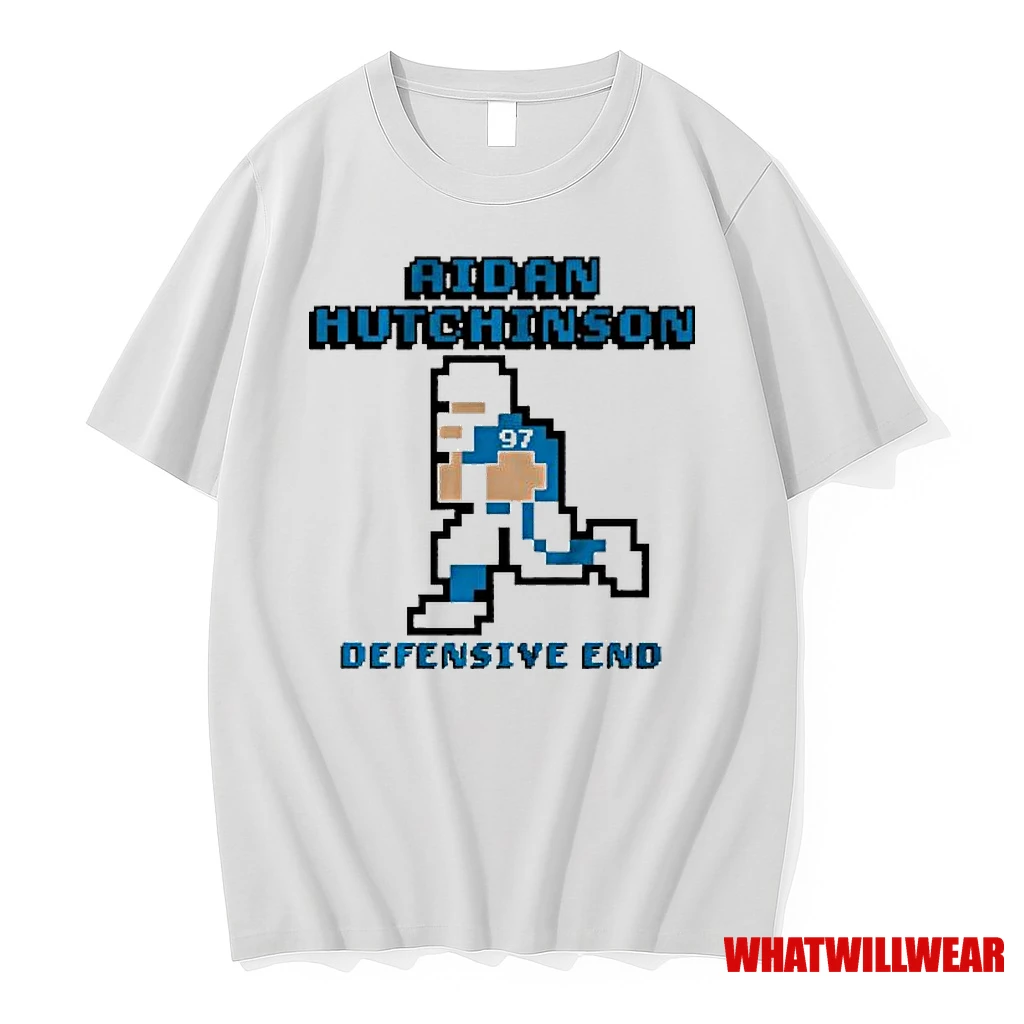 Aidan Hutchinson Defensive End Retro Baller Shirts