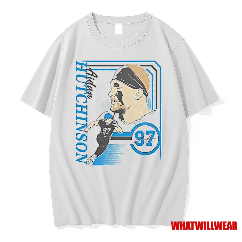 Aidan Hutchinson Detroit Lions Football Signature Shirts