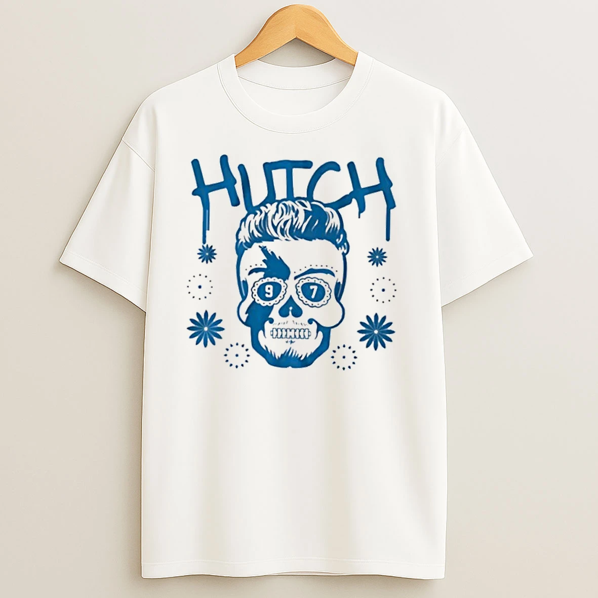 Aidan Hutchinson Detroit Sugar Skull Logo T Shirts