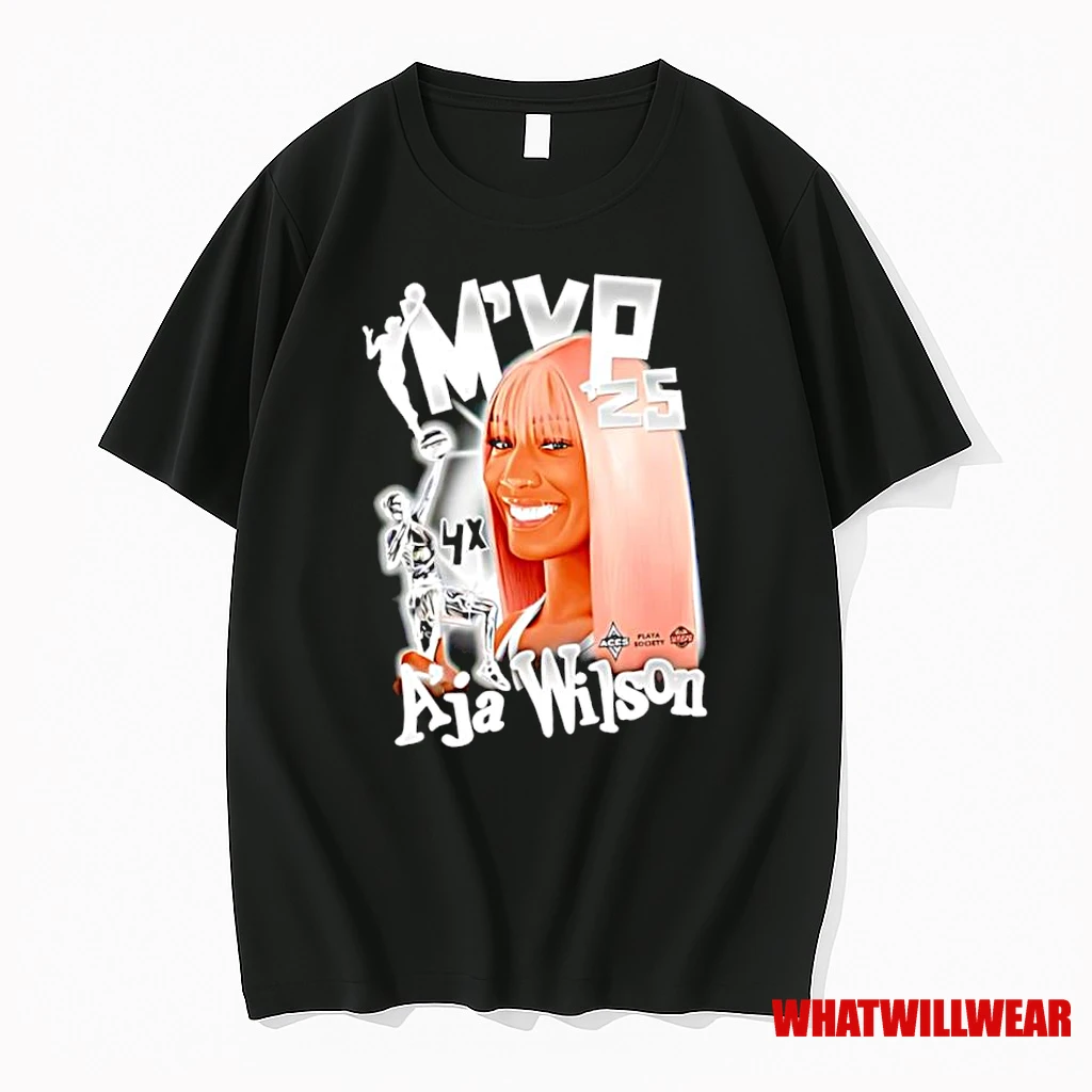 Aja Wilson Las Vegas Aces Mvp 25 Wnba Championship Graphic Shirts