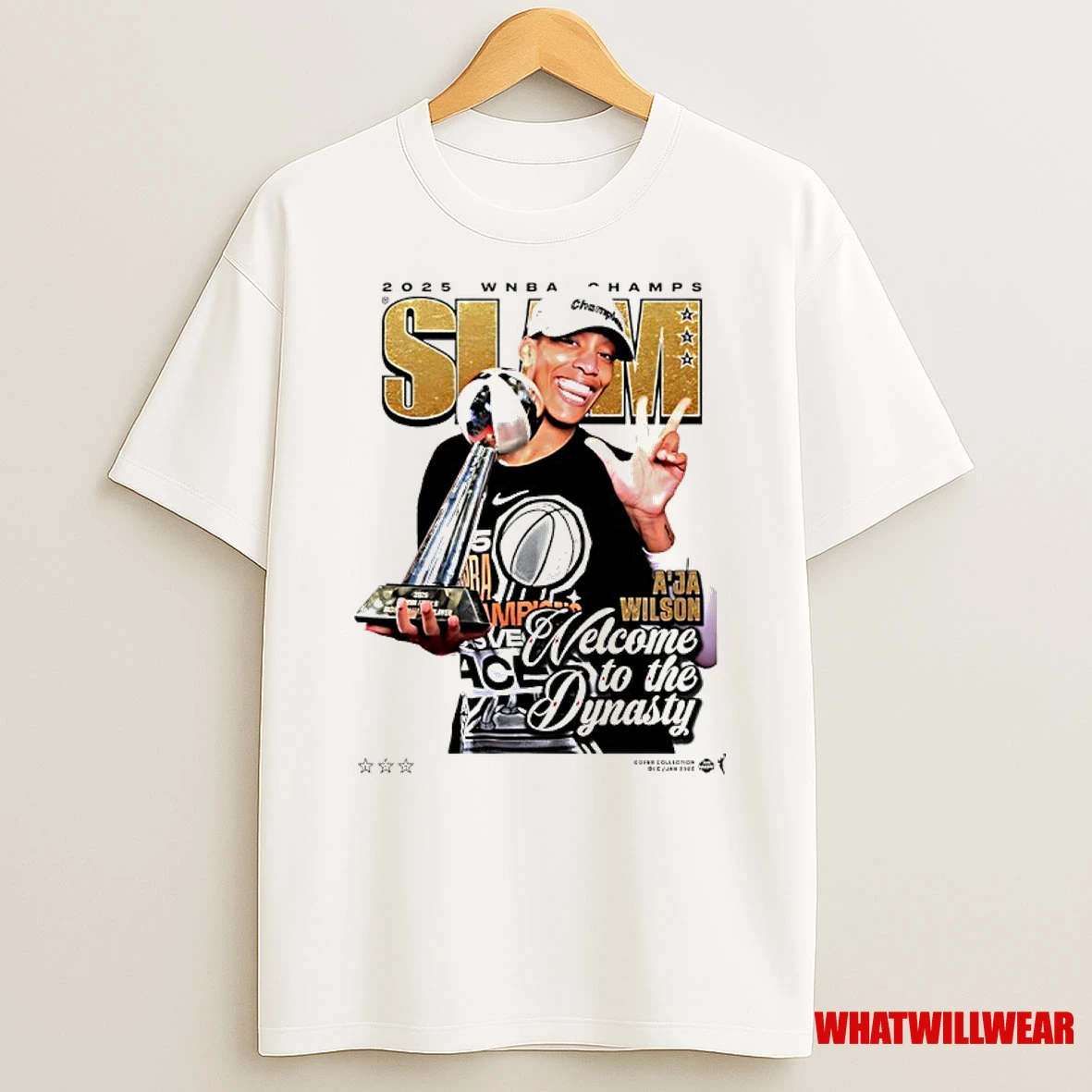 Aja Wilson Slam Welcome To The Dynasty 2025 Wnba Champs Shirts