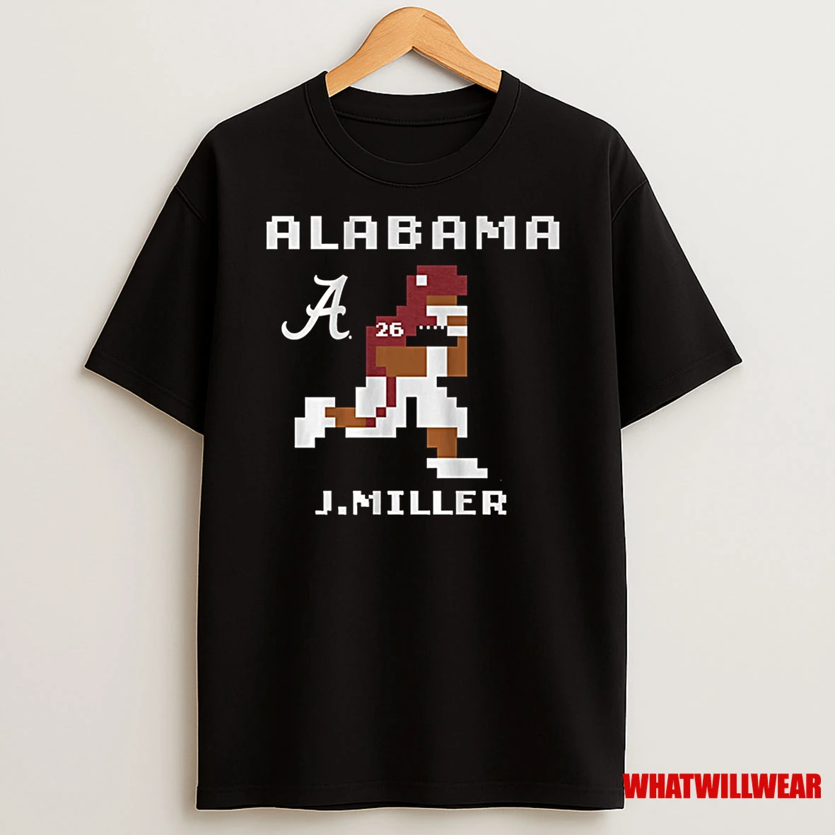 Alabama Crimson Tide Football Ncaa Jam Miller Retro Baller Shirts