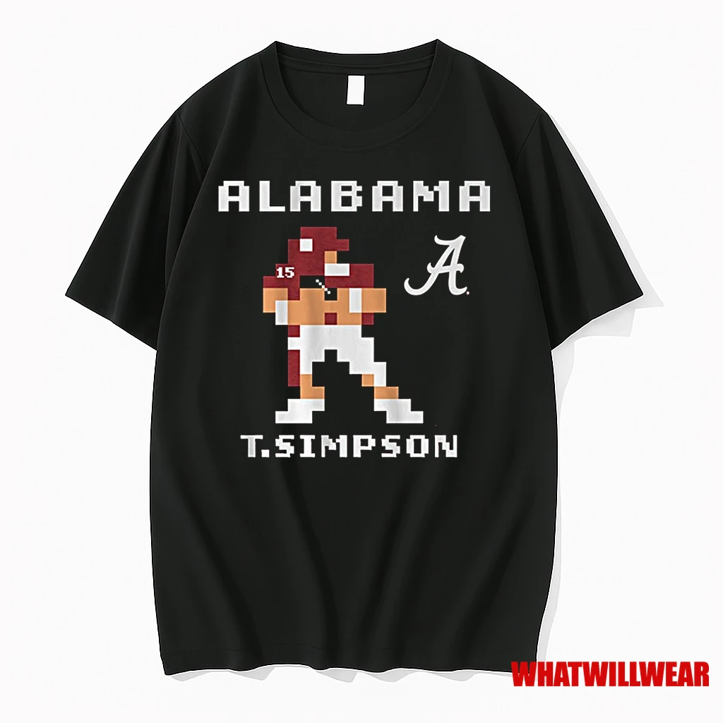 Alabama Crimson Tide Football Ncaa Ty Simpson Retro Baller Shirts