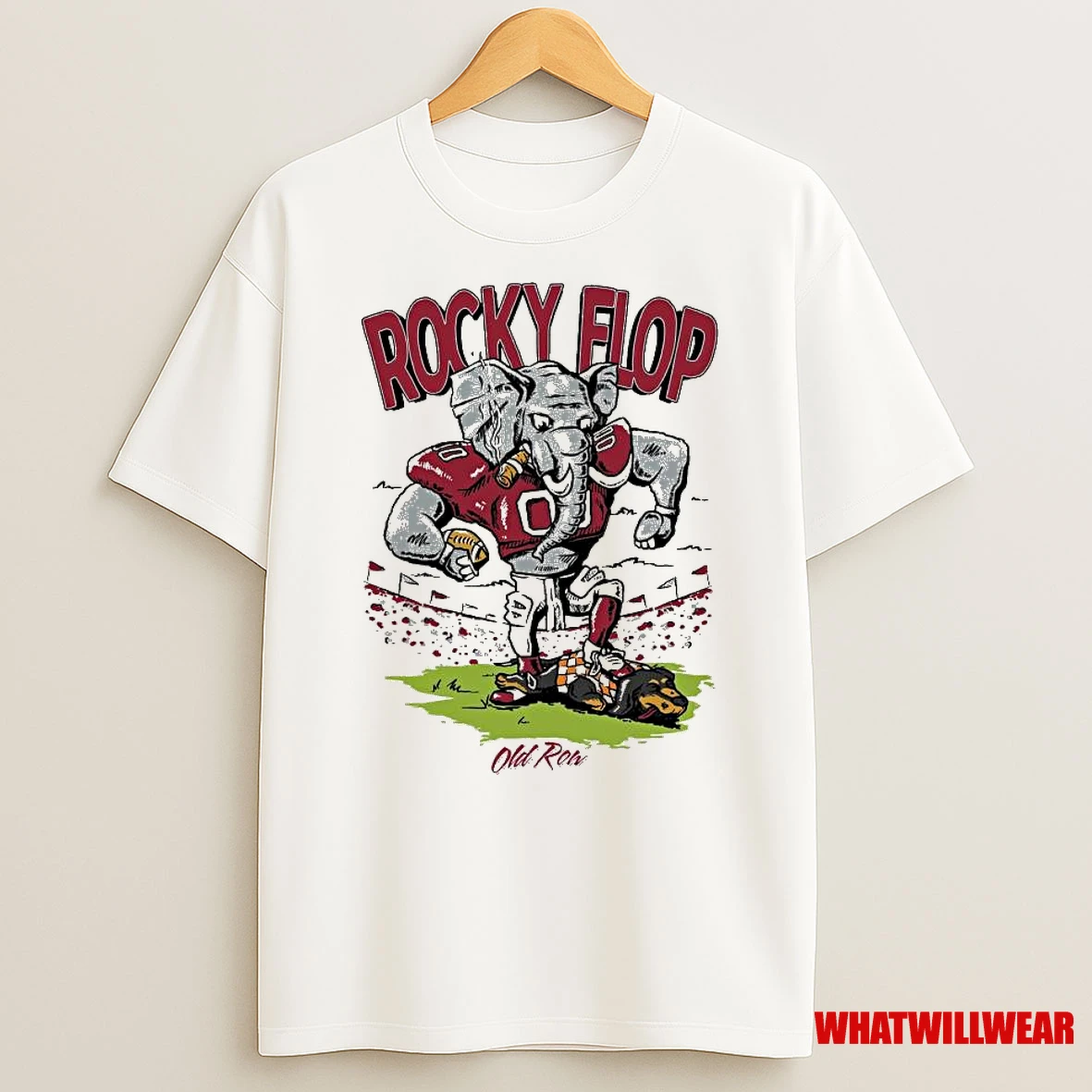 Alabama Crimson Tide Win Tennessee Volunteers Rocky Flop Mascot Shirts