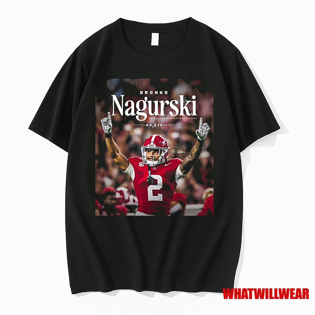 Alabama Crimson Tide Football Zabien Brown 2025 National Bronko Nagurski Player Of The Week Shirts