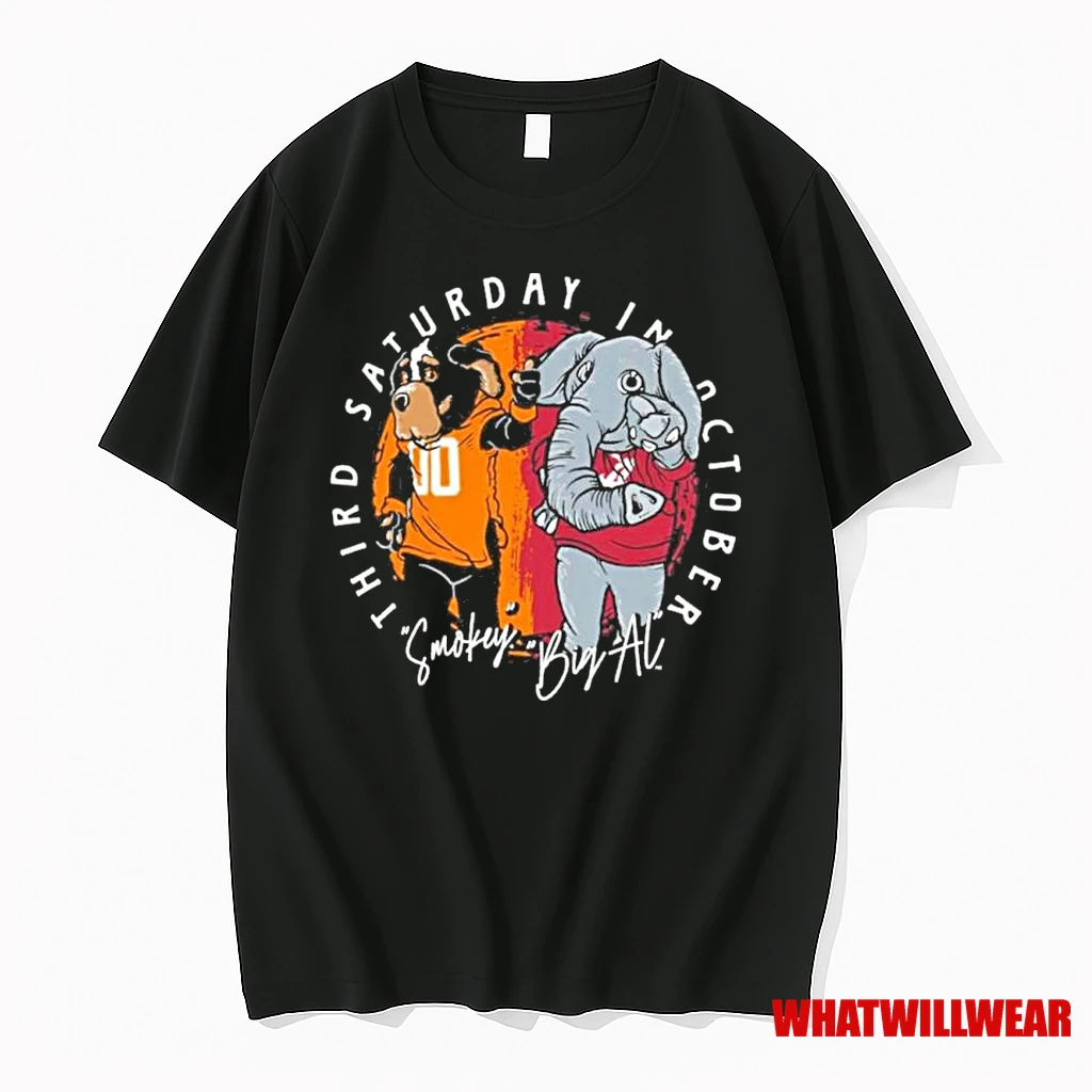 Alabama Vs Tennessee 2025 3rd Saturday In October Mascot Shirts