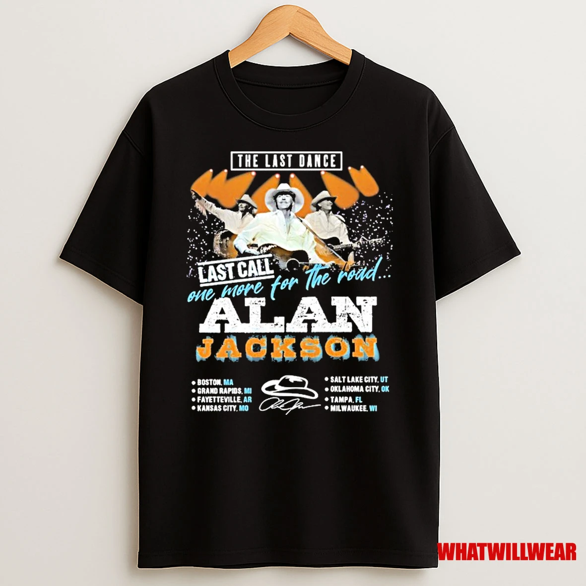 Alan Jackson The Last Dance Last Call One More For The Road But The Music Lives Forever Shirts