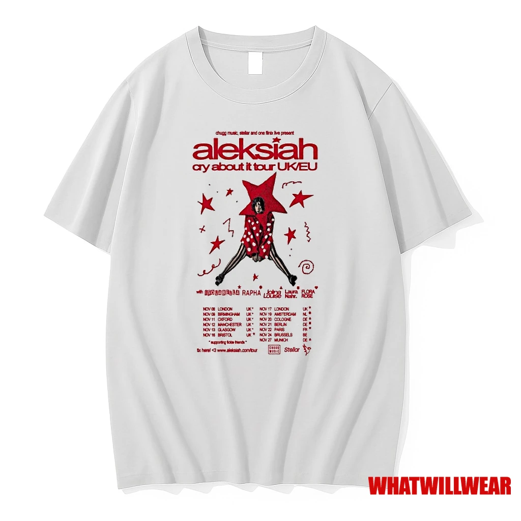 Aleksiah Cry About It Uk Eu Tour 2025 Dates Shirts