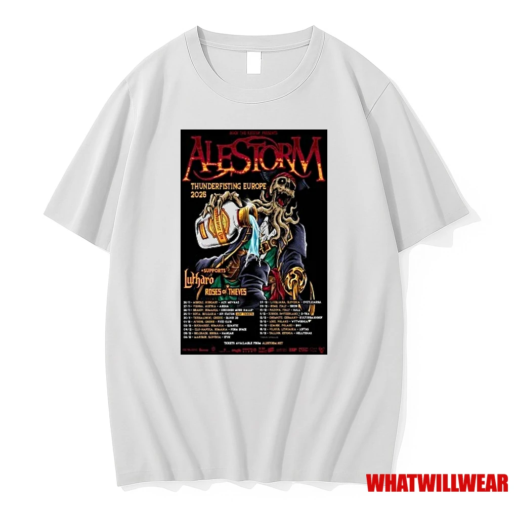 Alestorm Thunderfisting Europe 2025 Tour Shirts