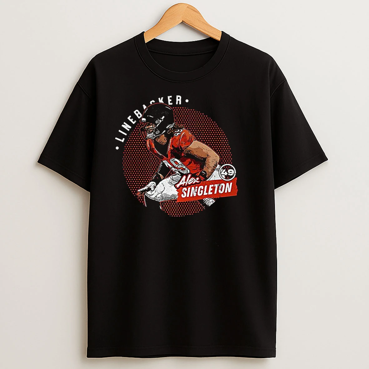 Alex Singleton Denver Broncos Football Number 49 Linebacker T Shirts