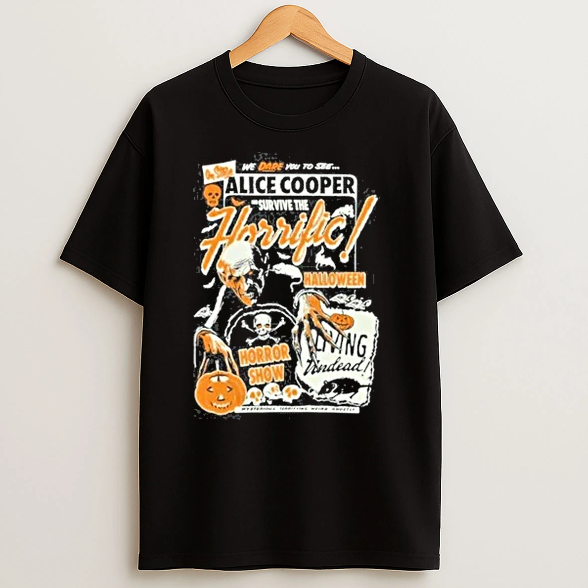 Alice Cooper Horrific Halloween Horror Show Shirts