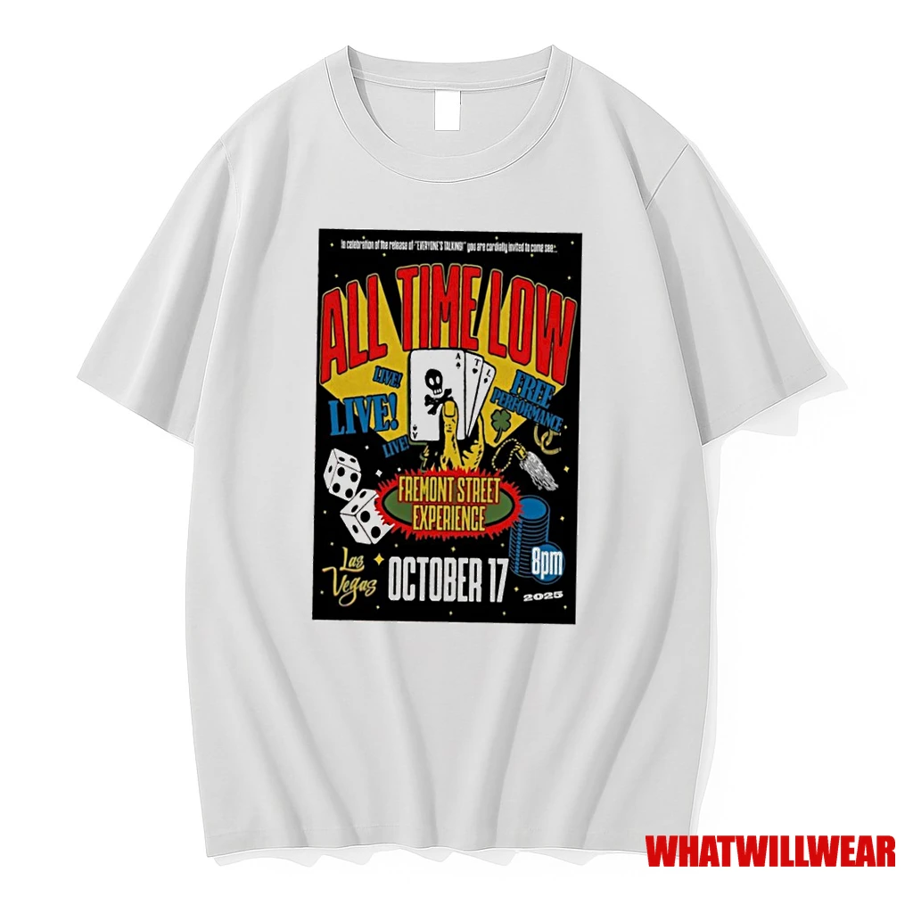 All Time Low Oct 17 2025 Live In Las Vegas Nv Shirts