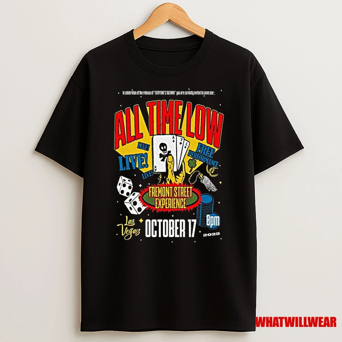 All Time Low October 17 2025 Live In Las Vegas Nv Shirts