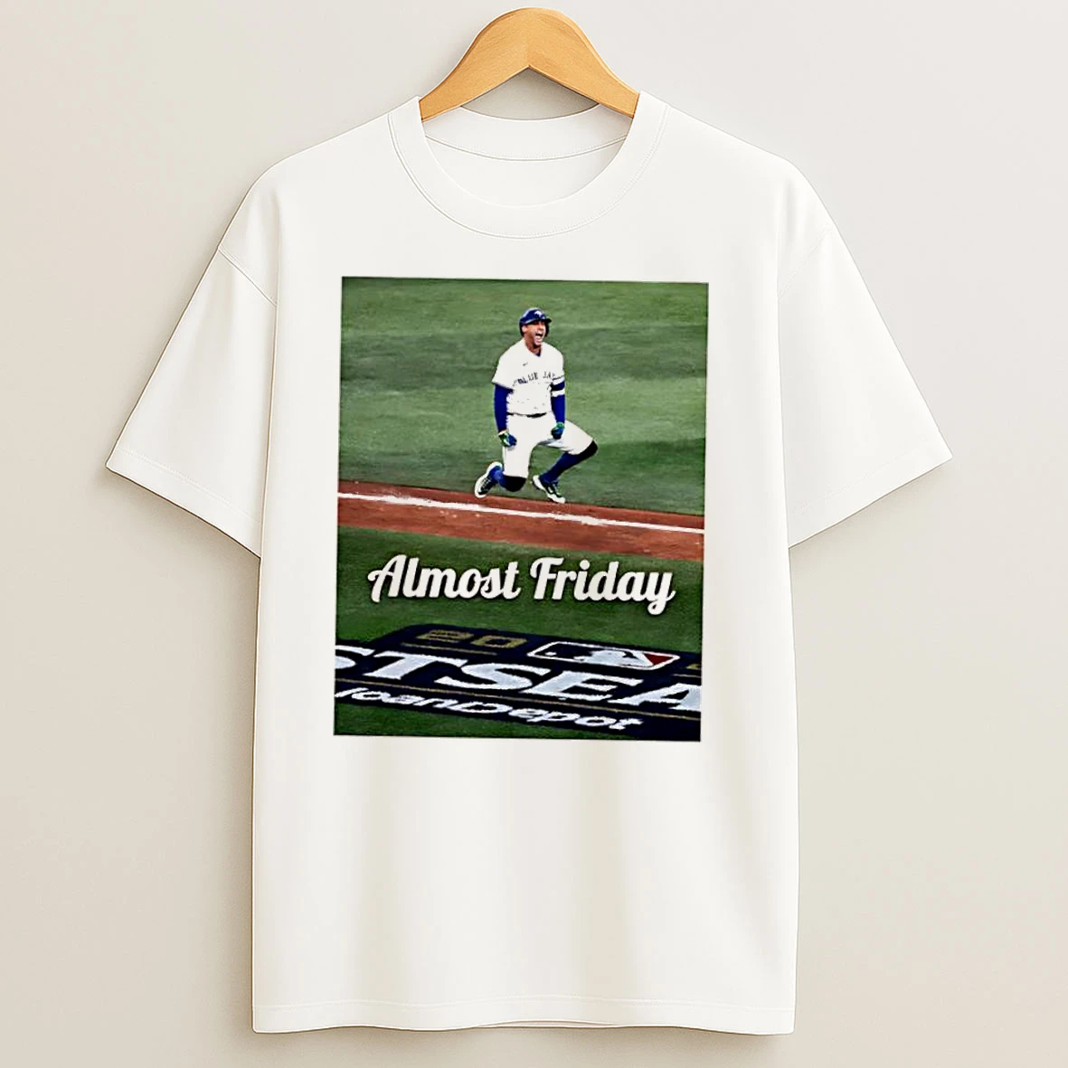 Almost Friday George Springer Toronto Blue Jays Springer Jump T Shirts