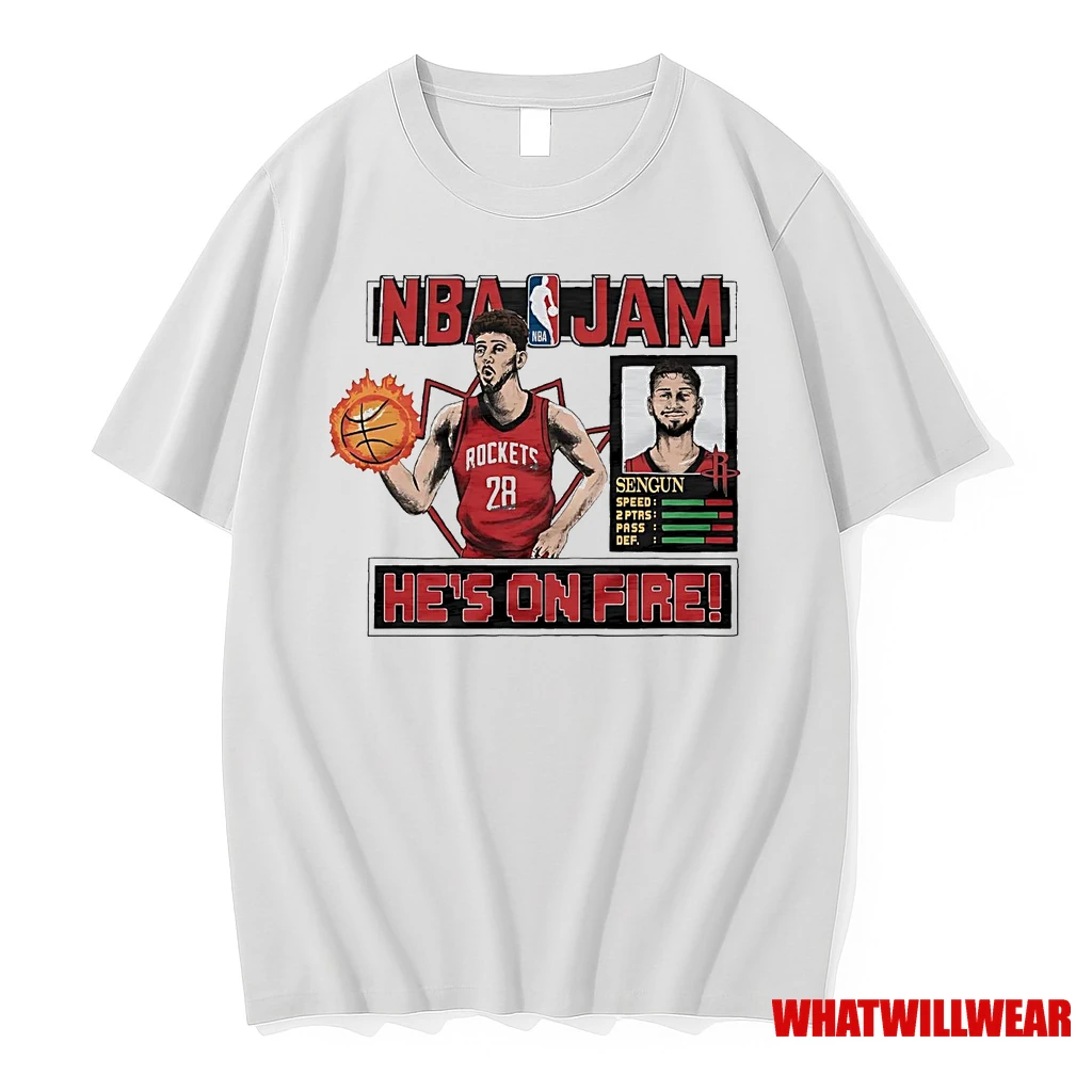 Alperen Sengun Hes On Fire Nba Jam Rockets Shirts
