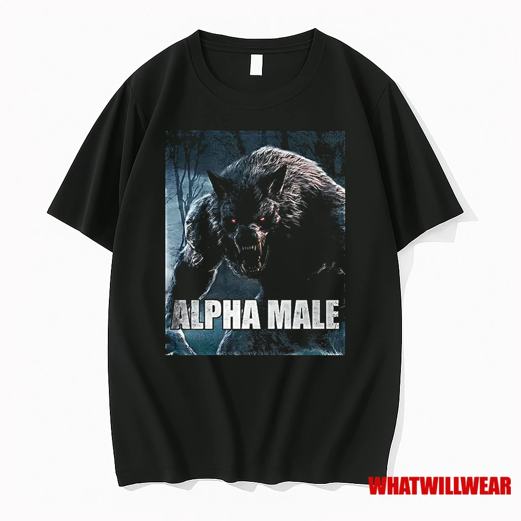 Alpha Wolf Male Werewolf Ruler Meme Shirts