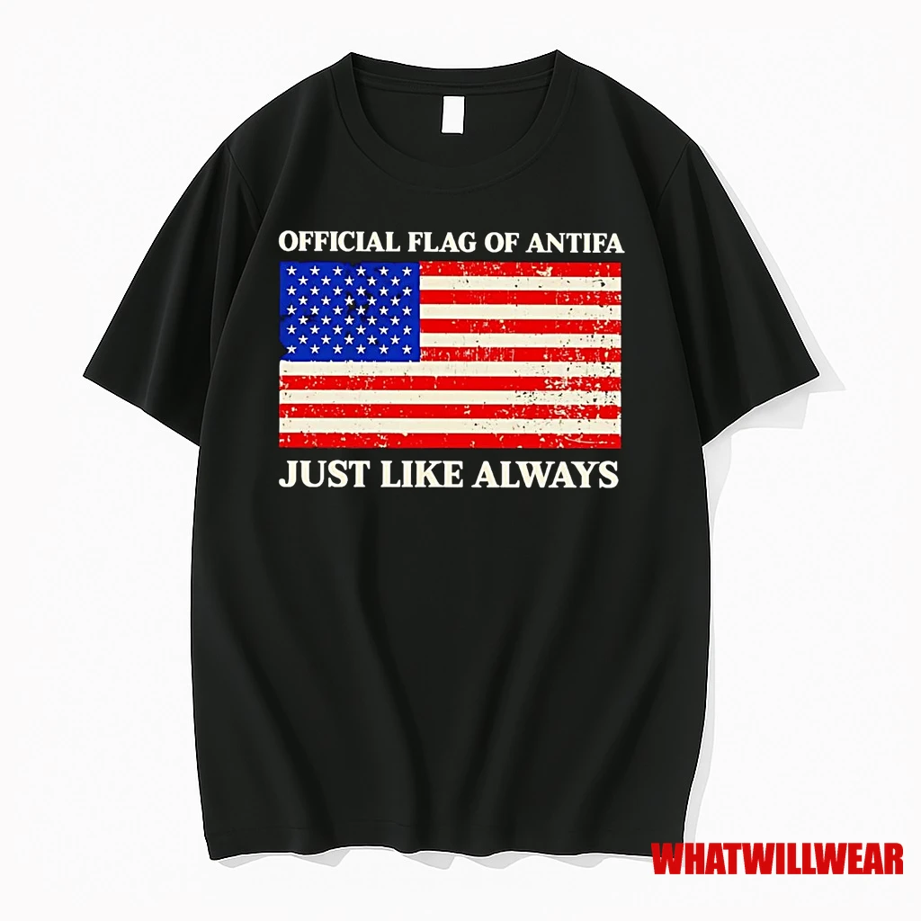 America Flag Of Antifa Just Like Always Shirts
