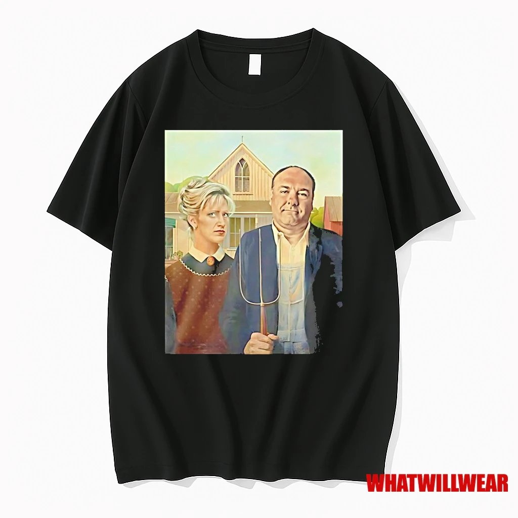 American Gothic Grant Wood Retro Shirts