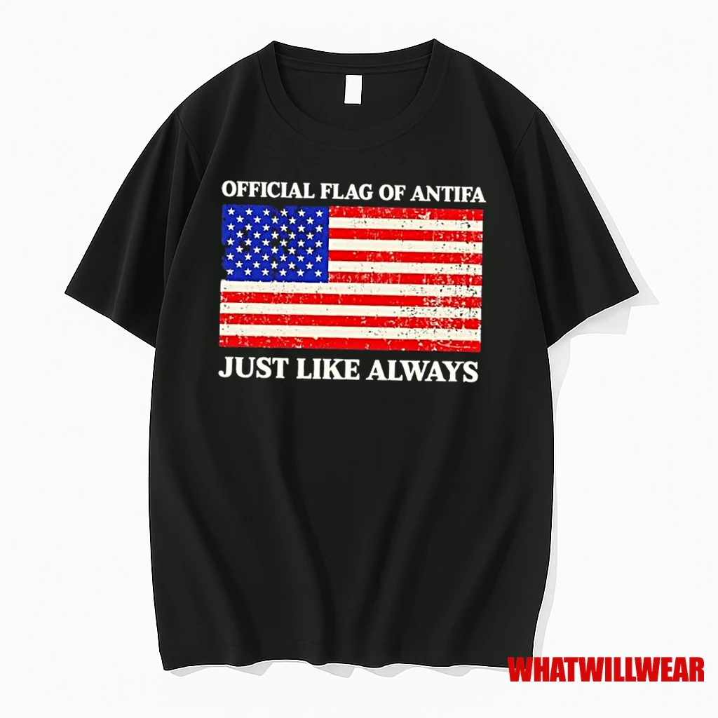 American Flag Of Antifa Just Like Always Shirts