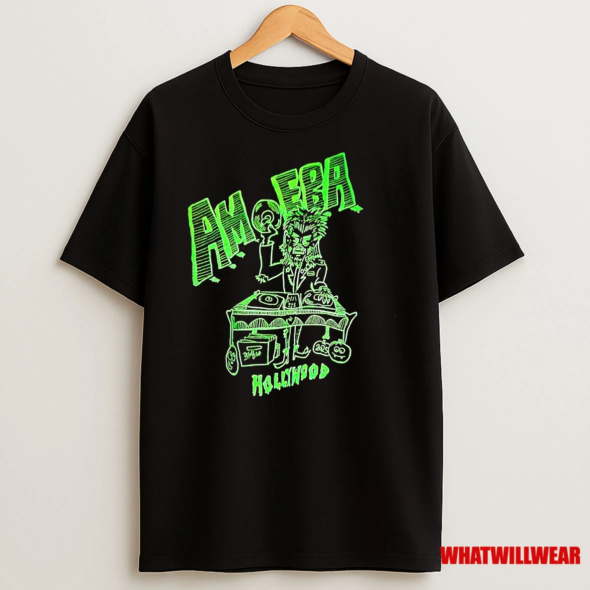 Amoeba Hollywood Wolf Dj Neon Shirts