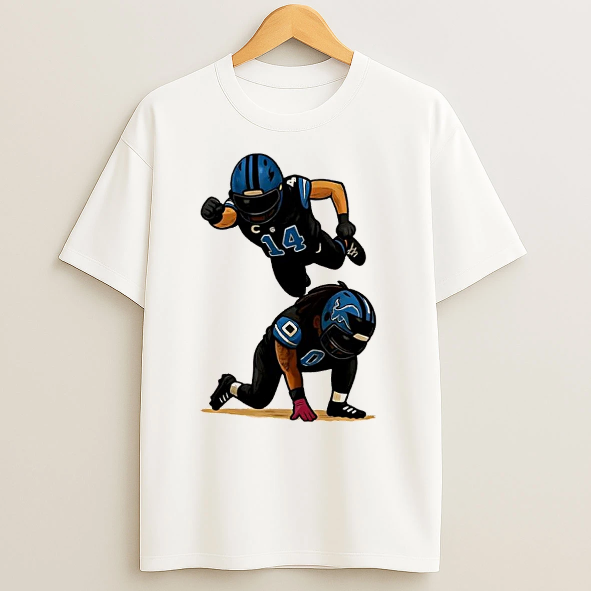Amon Ra St Brown Jahmyr Gibbs Detroit Football Celebration T Shirts
