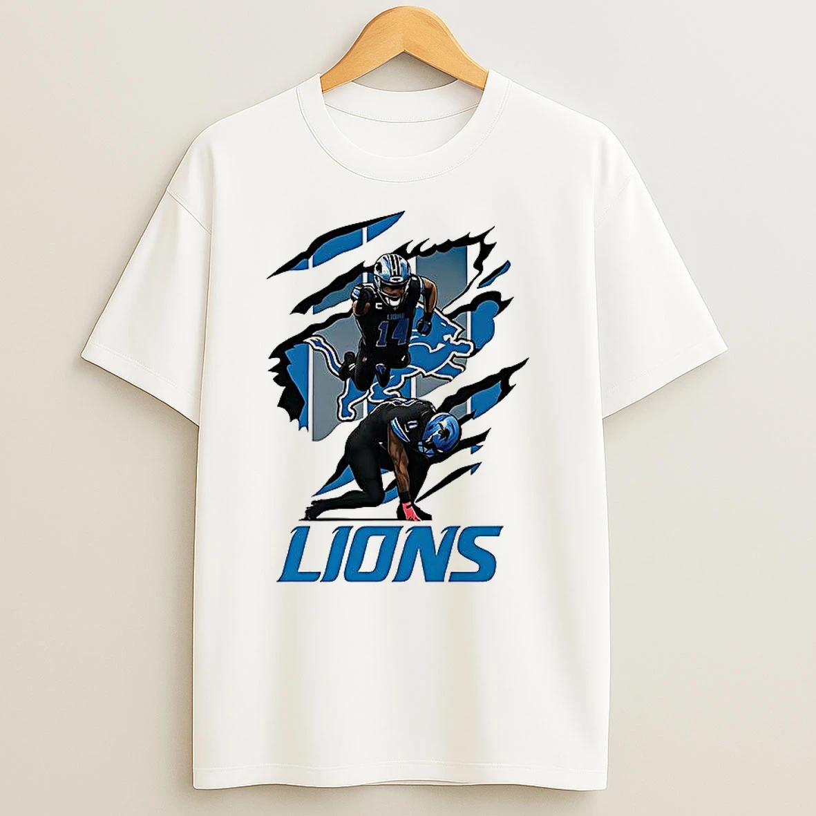 Amon Ra St Brown And Jahmyr Gibbs Detroit Lions Football Celebration Scratch T Shirts
