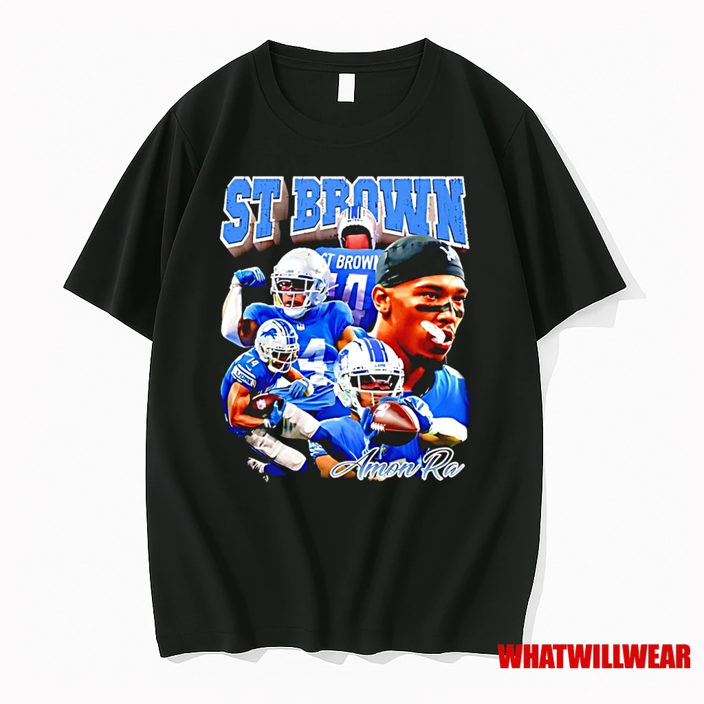 Amon Ra St Brown Detroit Lions Graphic Shirts