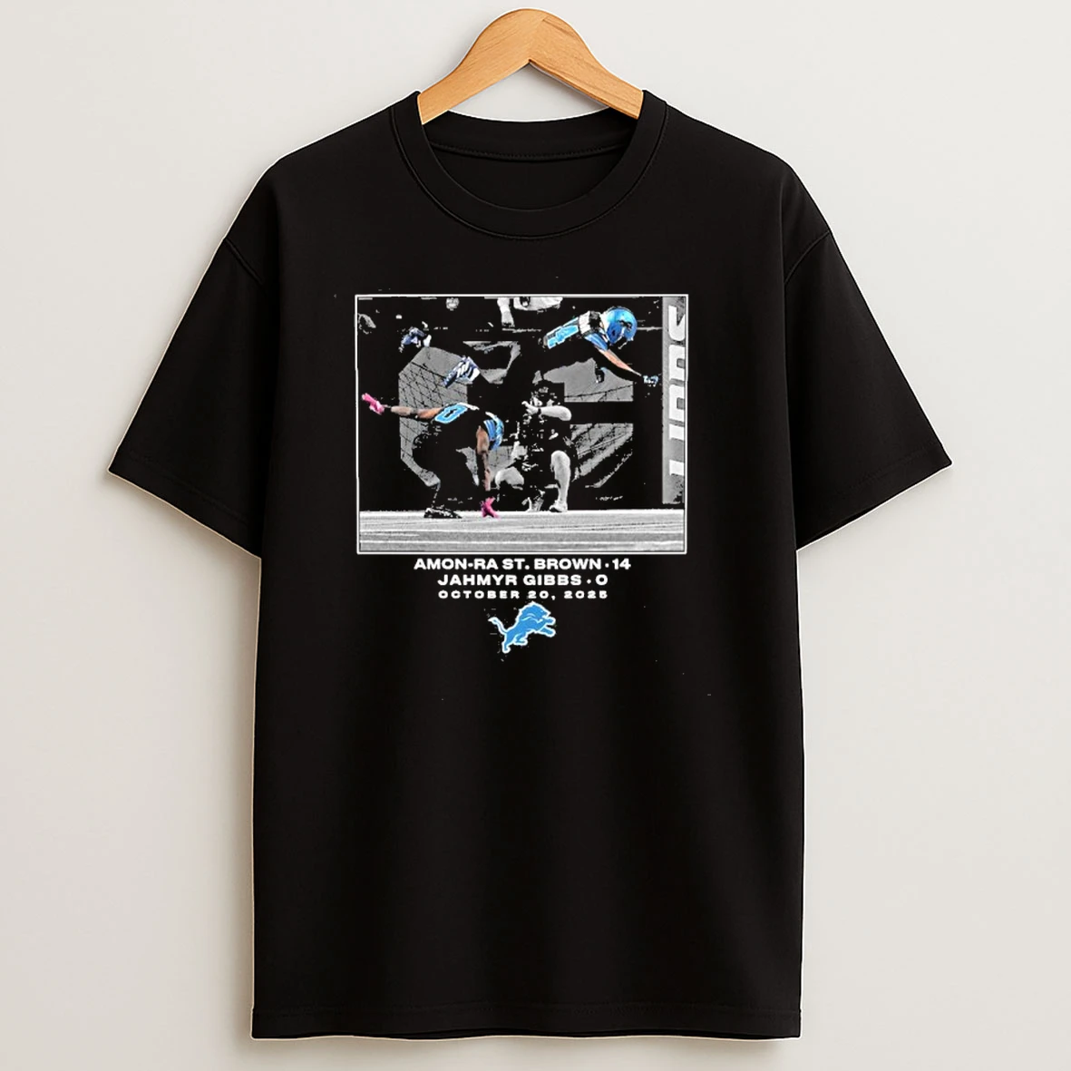 Amon Ra St Brown Jahmyr Gibbs Detroit Lions Nfl Flash Features Week 7 T Shirts