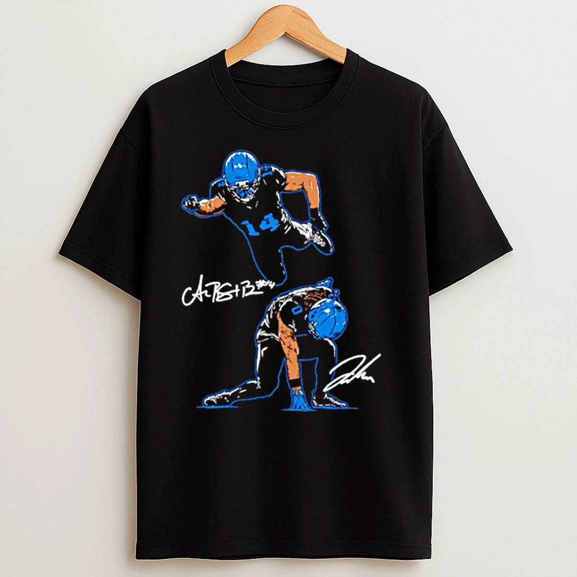 Amon Ra St Brown Jahmyr Gibbs Nfl Detroit Lions Superheroes T Shirts
