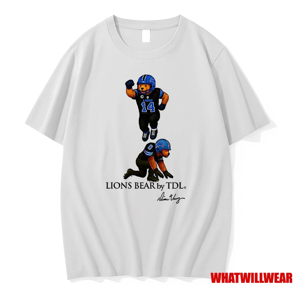 Amon Ra St Brown And Jahmyr Gibbs Detroit Lions Football Lions Bear Celebrate Shirts