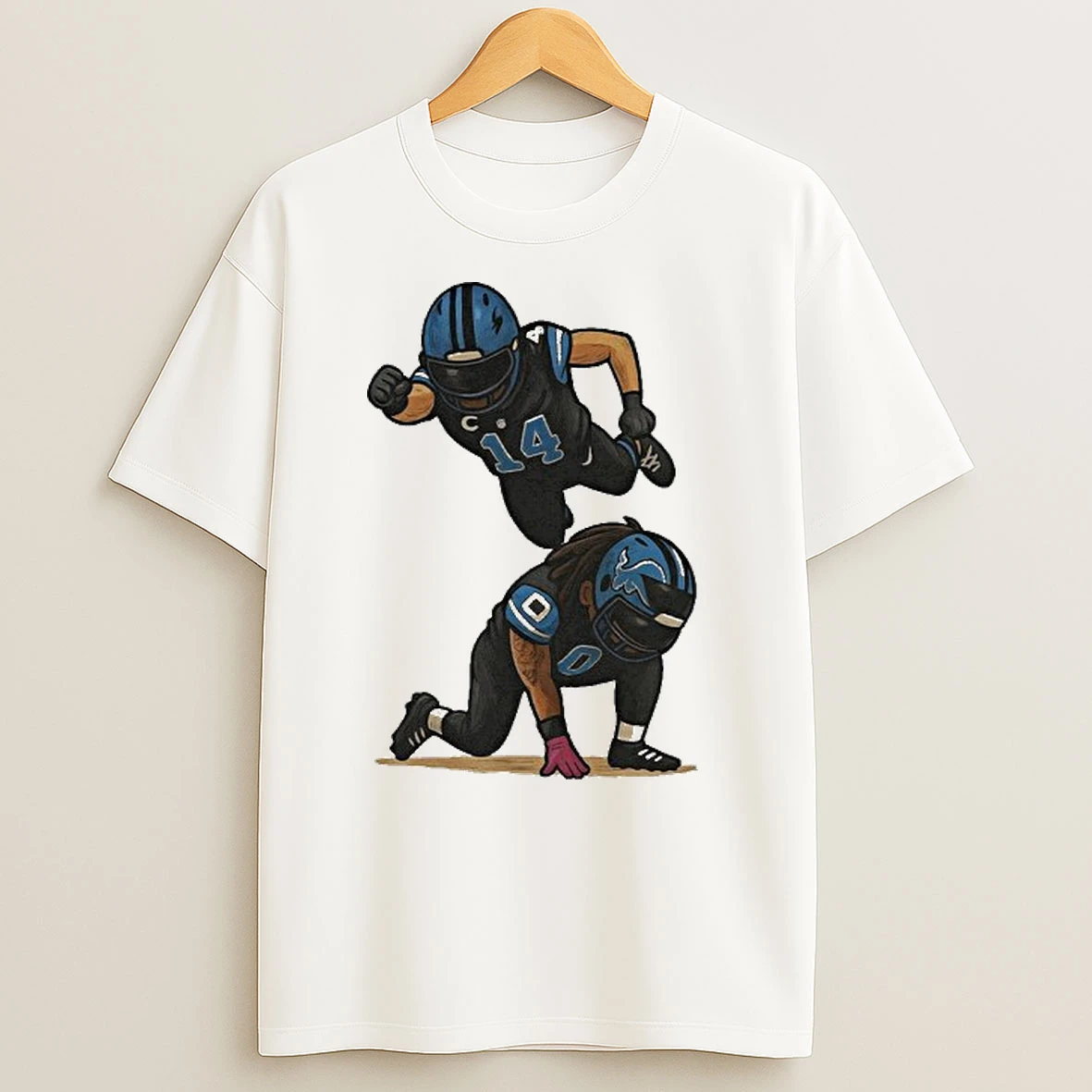 Amon Ra St Brown Jahmyr Gibbs Celebration T Shirts