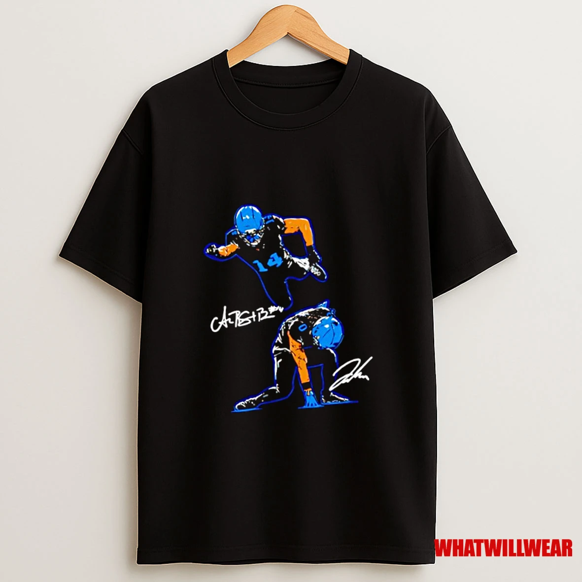 Amon Ra St Brown Jahmyr Gibbs Superheroes Signatures Shirts