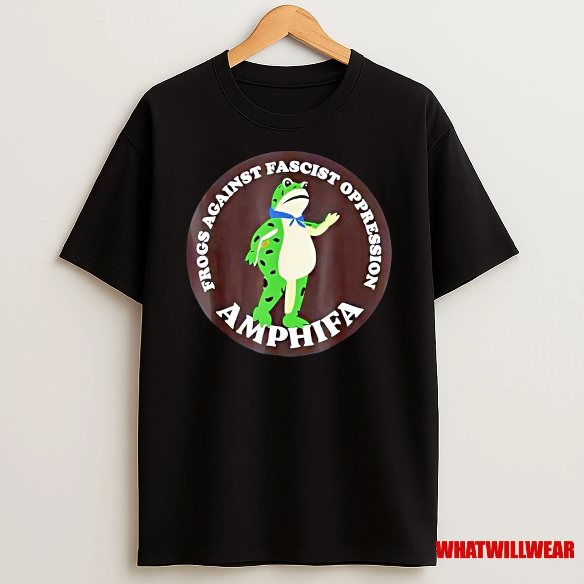 Amphifa Frogs Against Fascist Oppression Frog Shirts