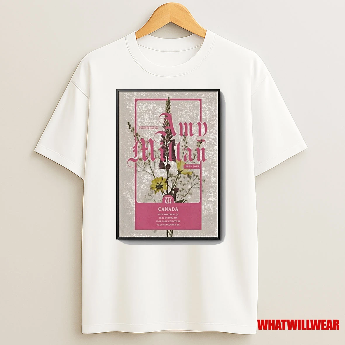 Amy Millan Canada Tour 2025 Shirts
