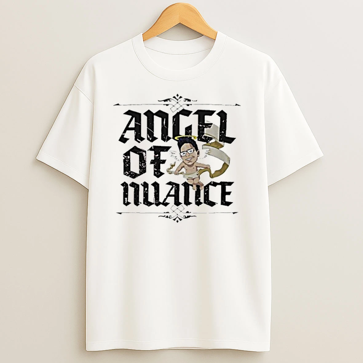 Angel Of Nuance Calligraphy T Shirts