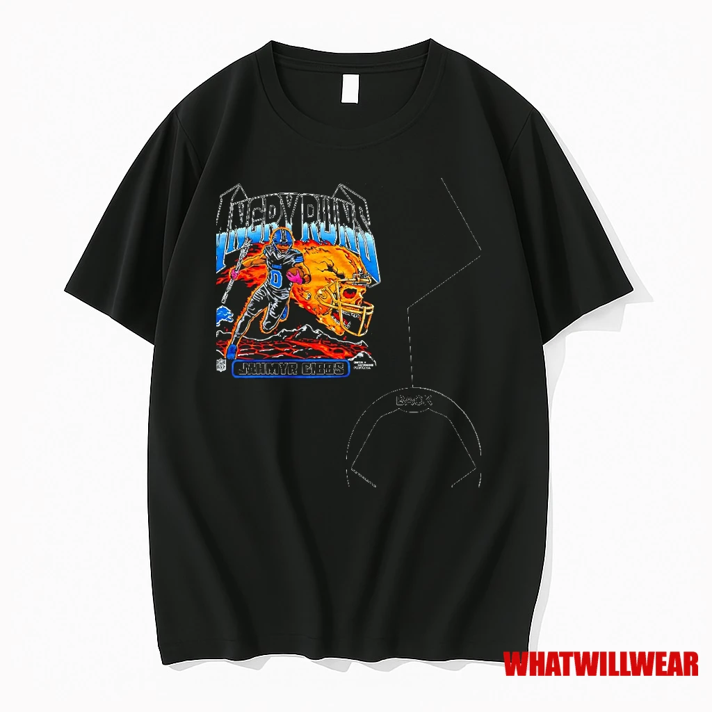 Angry Runs 2025 Detroit Lions Jahmyr Gibbs Shirts