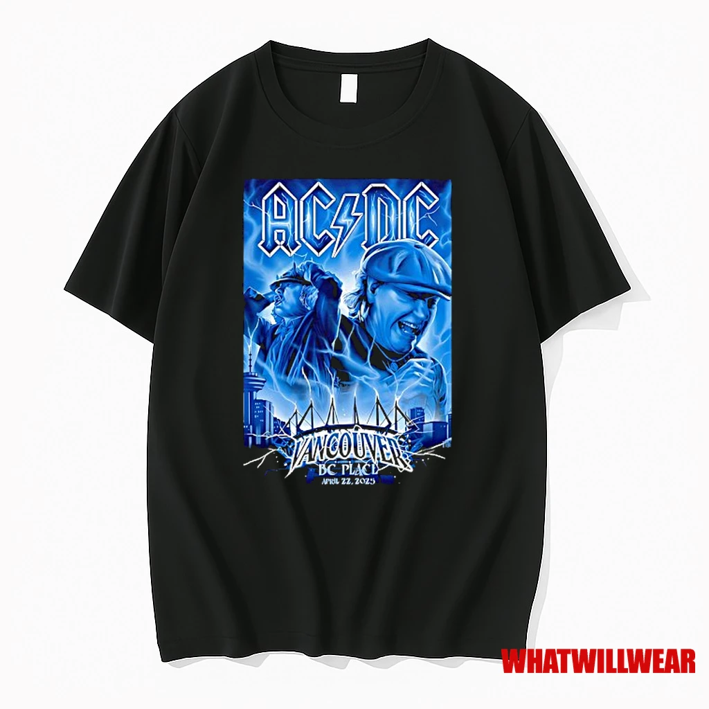 Angus Young And Brian Johnson Ac Dc Vancouver Bc Place April 22 2025 Shirts