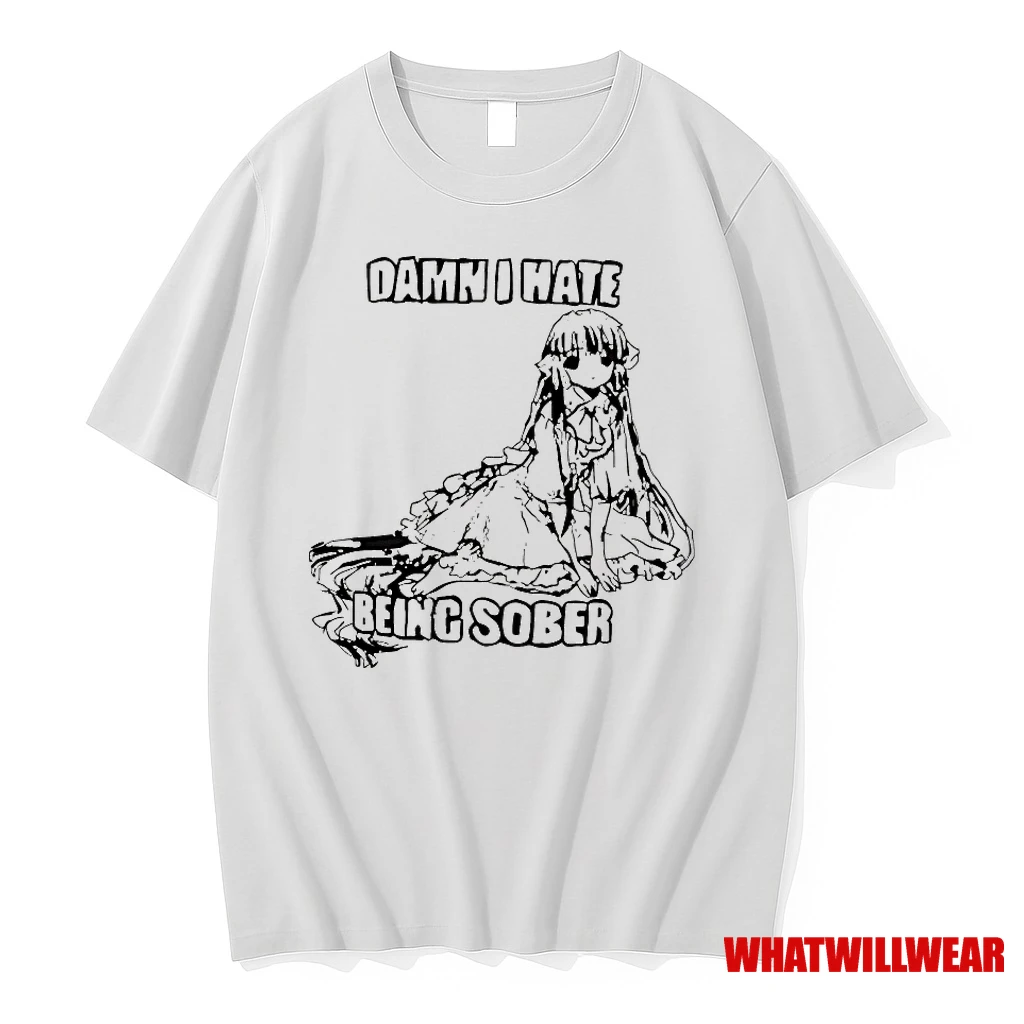 Anime Girl Damn I Hate Being Sober Shirts
