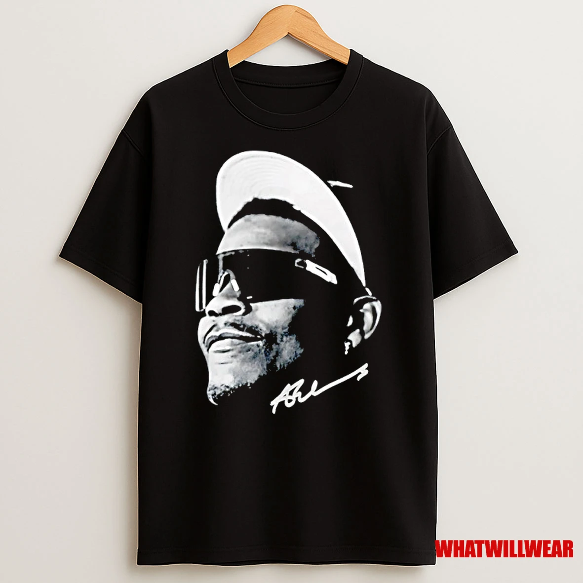 Anthony Edwards Wearing Sunglasses Signature Shirts