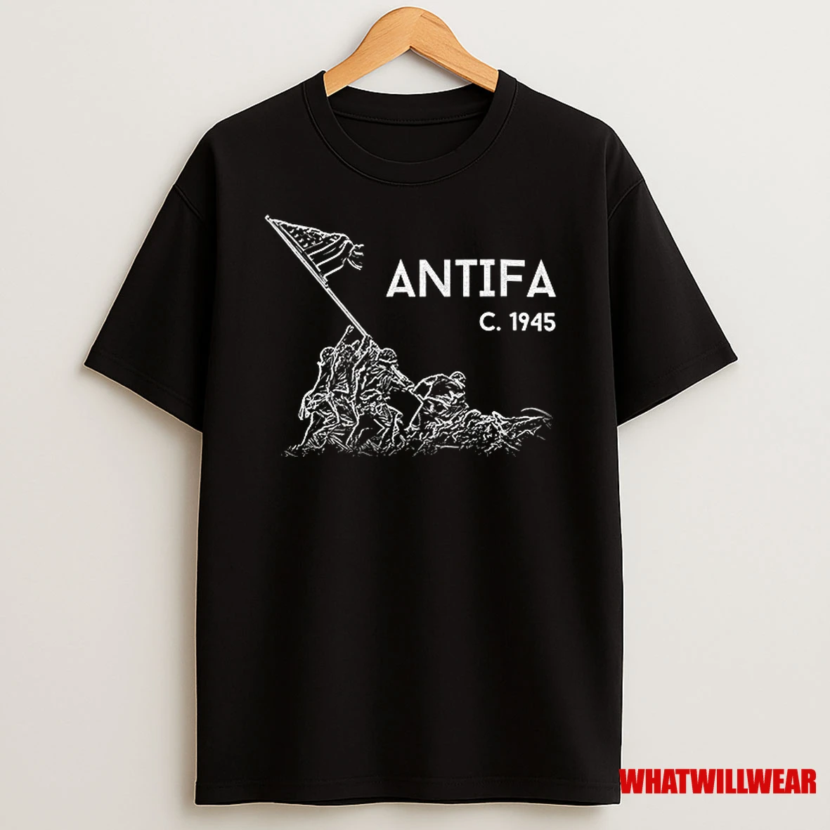 Antifa C 1945 Patriotic Anti Fascist Shirts