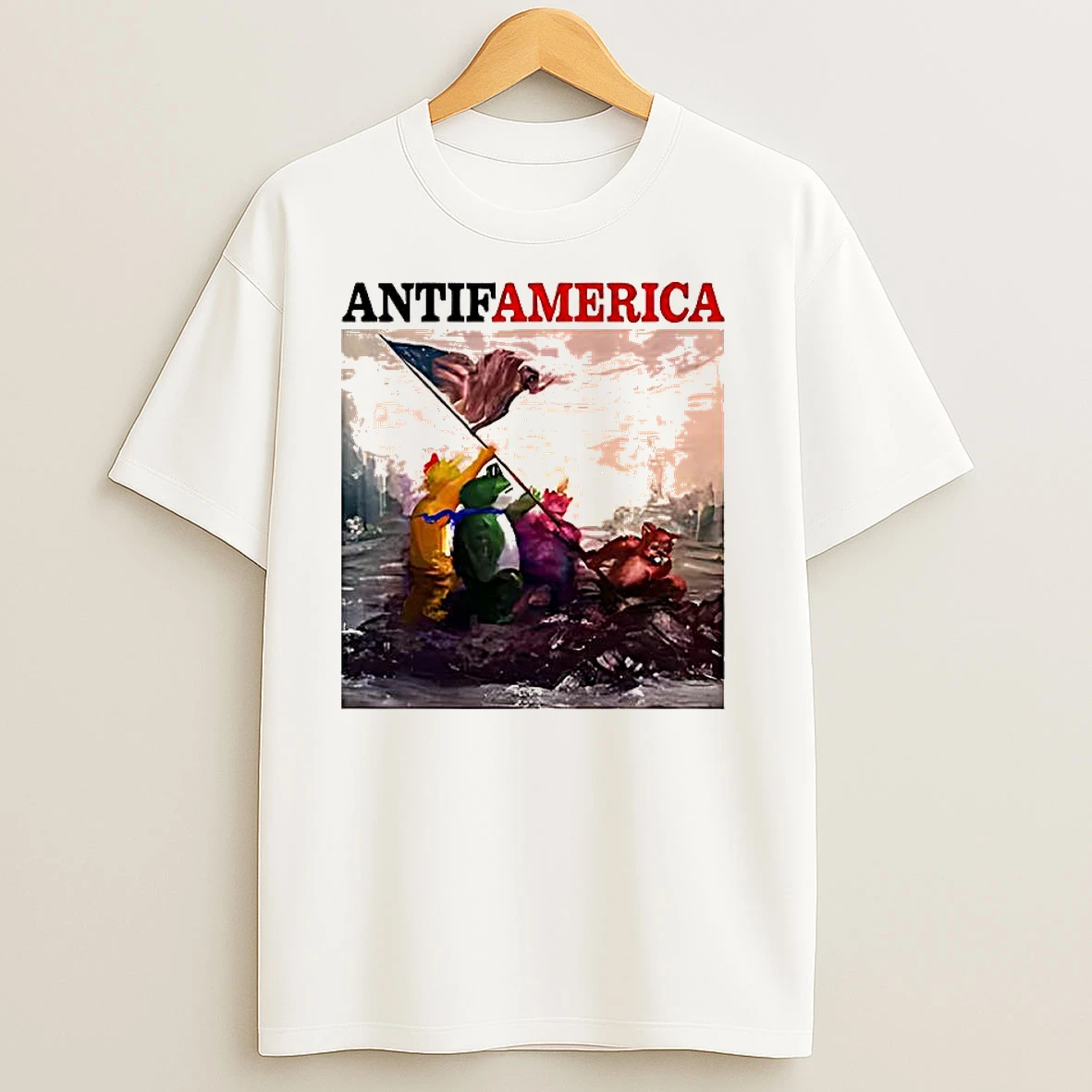 Antifamerica Portland Frog T Shirts