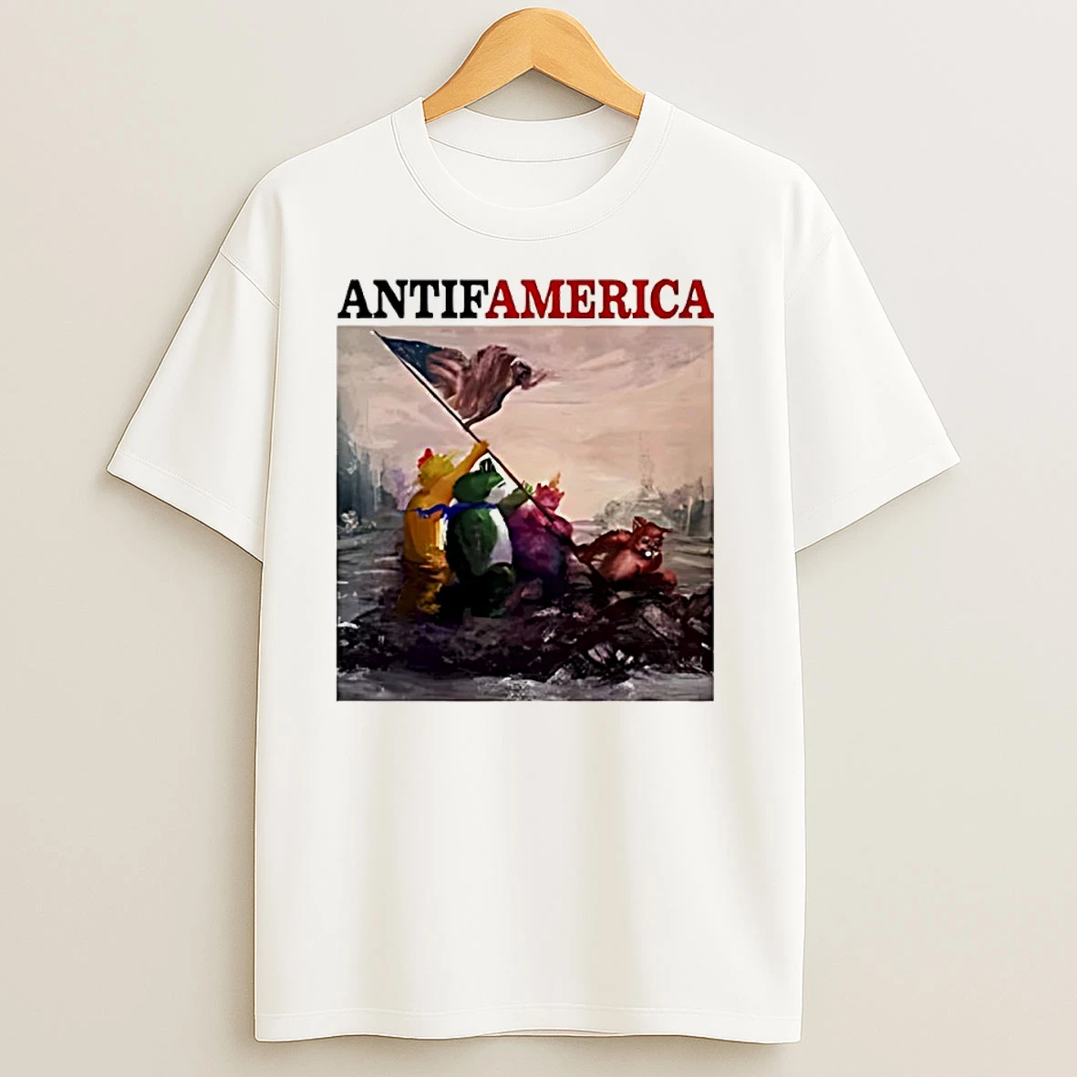 Antifamerica Portland Frog Meme T Shirts