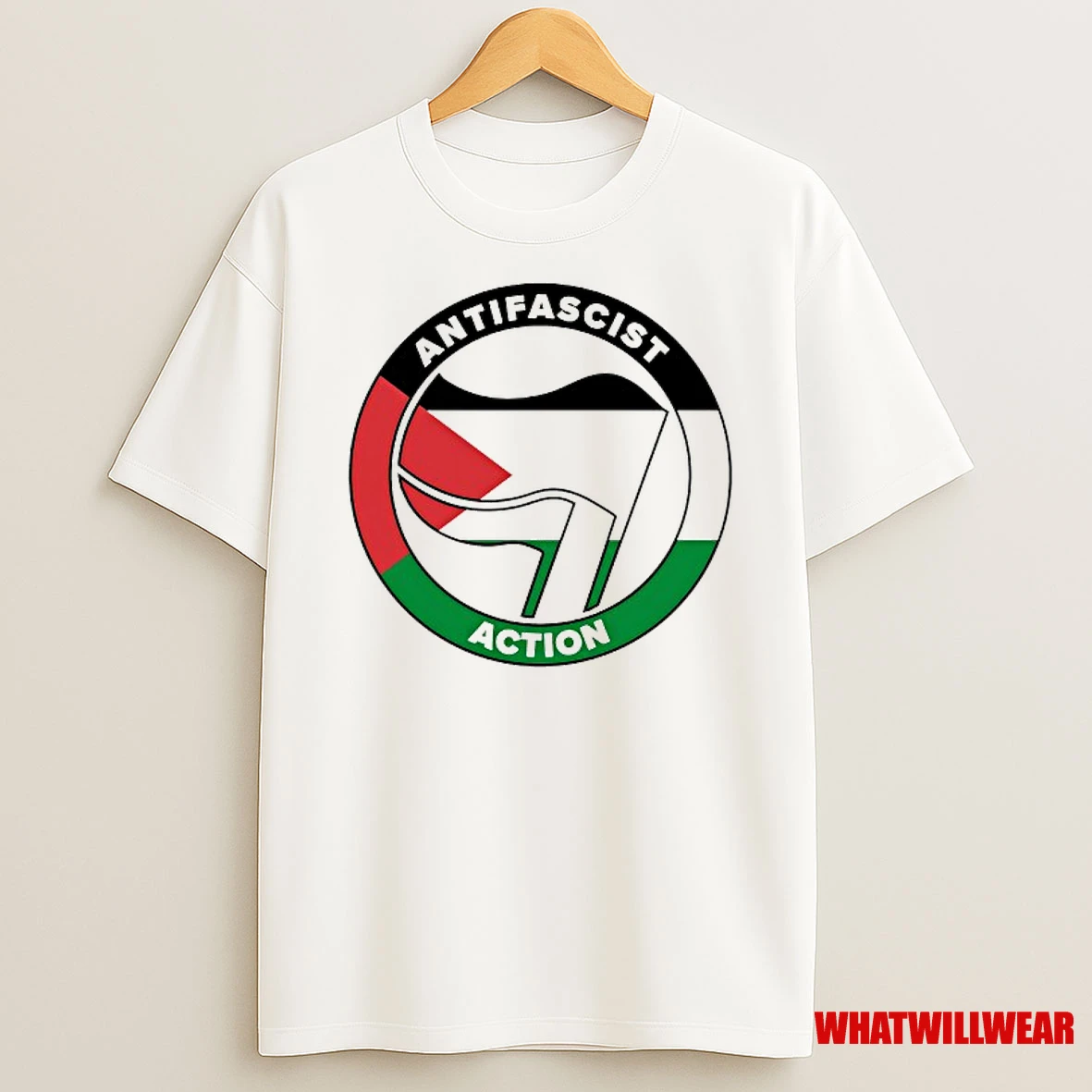 Antifascist Action Palestinian Flag Shirts