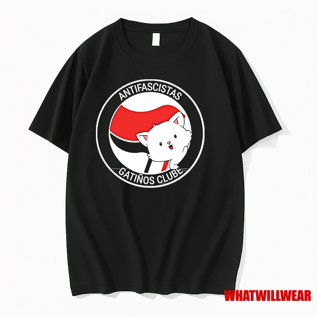 Antifascistas Gatinos Clube Logo Cat Shirts
