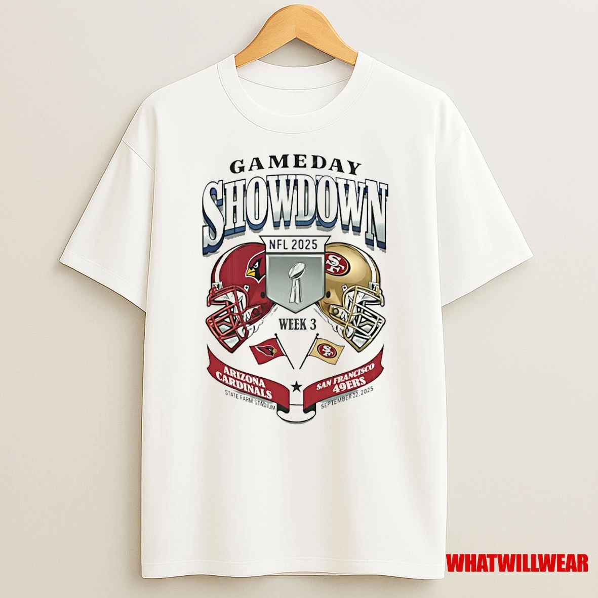 Arizona Cardinals Vs San Francisco 49ers 2025 Nfl Gameday Showdown Week Matchup 3 Shirts